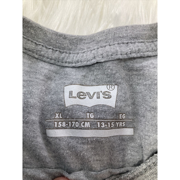 Levi’s Youth T-shirt Size Xl Tees 13-15 Yrs Grey 158-170cm Short Sleeve - Picture 3 of 8